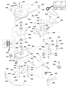 Part Location Diagram of 1666114 Snapper Bushing, 19/50 Id X 3/4 Od X 1-3/100 Lg